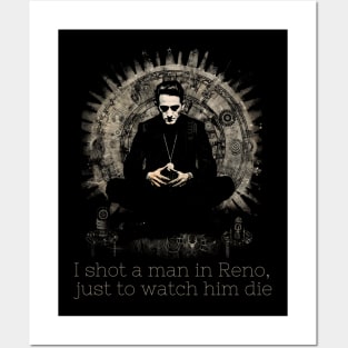 Johnny Cash Outlaw Zen Meditation Classic Country Music Fan Posters and Art